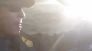 Superb brunette babe fucks horny border patrol agent