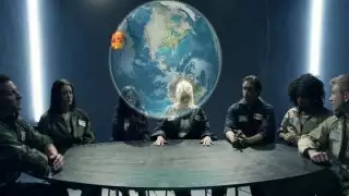 Kimberly Kane is in charge of destroying all enemies in the space so under the psych pressure she fucks her co-worker on a space ship