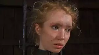 Chick gets her smooth gazoo whipped during torture