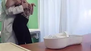 Doctor bangs busty blonde in office