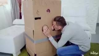 Makeshift Cardboard Gloryhole