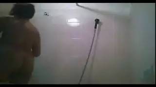 Asian sister 19 spied in the shower