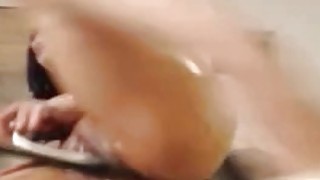 Oiled asian fucks pussy fingerin